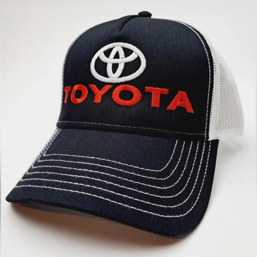 Toyota Racing TRD GRMN PRO TEQ Retro Vintage Style Embroidered Trucker Hat Cap
